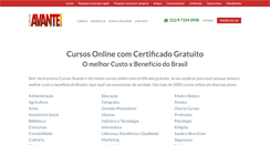 Desktop Screenshot of cursosavante.com.br